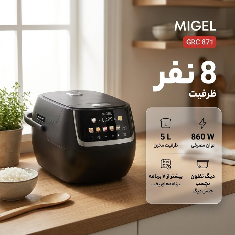 پلوپز 8 نفره میگل مدل GRC 871