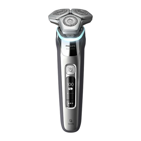 ماشین اصلاح موی صورت فیلیپس مدل S9985 صفرزن چرخشی باتریقابل شارژ ضدآب با تیغه کربن استیل و طراحی ارگونومیک ساخت هلند