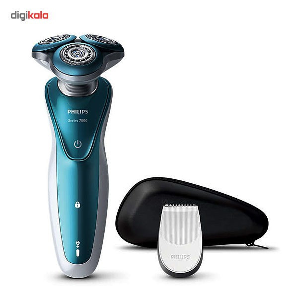 ماشین اصلاح صورت فیلیپس مدل S7370/12 با تیغه استیل ضدزنگ، اصلاح چرخشی، مناسب استفاده خشک و مرطوب، سری منعطف در 5 جهت، شارژ سریع 5 دقیقهای، 50 دقیقه زمان استفاده، چراغ نشانگر باتری و نشانگر تعویض سری
