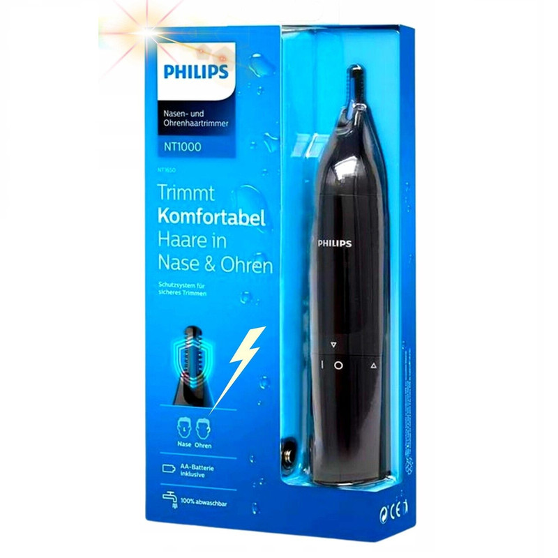 ماشین اصلاح موی صورت شارژی فیلیپس مدل X3021 با تیغه استیل ضدزنگ، اصلاح چرخشی، صفر زن و خط زن، طراحی ارگونومیک، شارژ سریع، همراه با موزن بینی